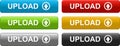 Upload web buttons colorful on white Royalty Free Stock Photo