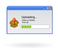 Uploading file browser window