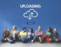 Uploading Upload Data Download Information Concept Royalty Free Stock Photo