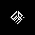 UPM letter logo design on black background. UPM creative initials letter logo concept. UPM letter design Royalty Free Stock Photo