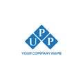 UPP letter logo design on white background. UPP creative initials letter logo concept. UPP letter design