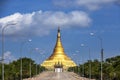 Uppatasanti pagoda in Naypyidaw city (Nay Pyi Taw), capital city of Myanmar (Burma).