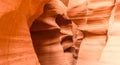 Upper Antelope Canyon. Natural rock formation in beautiful colors. Beautiful wide angle view of amazing sandstone formations. Near Royalty Free Stock Photo