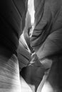 Upper Antelope Canyon. Natural rock formation in beautiful colors. Beautiful wide angle view of amazing sandstone formations. Near Royalty Free Stock Photo