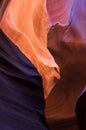 Upper Antelope Canyon in the Navajo Reservation Page Northern Arizona. Famous slot canyon. Royalty Free Stock Photo