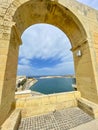 Upper Barrakka gardens, Valletta, Malta Royalty Free Stock Photo