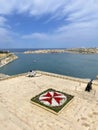 Upper Barrakka gardens, Valletta, Malta Royalty Free Stock Photo