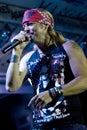 Bret Michaels in Concert Royalty Free Stock Photo