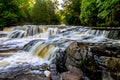 Upper Peninsula Michigan Waterfall Landscape Royalty Free Stock Photo