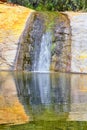 Upper Calf Creek Falls desert oasis waterfall views in Grand Staircase-Escalante National Monument by Boulder and Escalante in Sou Royalty Free Stock Photo