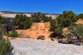 Upper Calf Creek Falls Waterfall colorful views from the hiking trail Grand Staircase Escalante National Monument between Boulder Royalty Free Stock Photo