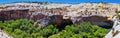 Upper Calf Creek Falls Waterfall colorful views from the hiking trail Grand Staircase Escalante National Monument between Boulder Royalty Free Stock Photo