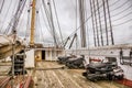 The upper canon deck on the frigate Jylland