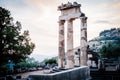 Upper Central Greece, August 2015, Delphi ancient sanctuary - The Delphic Tholos Royalty Free Stock Photo