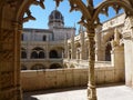 Upper Cloister of the Jeronimos Monastery Royalty Free Stock Photo