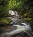 The Upper Clydach River waterfall in Swansea Royalty Free Stock Photo