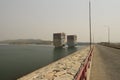 Upper dam with adjacent road of ajodhya pahar at purulia