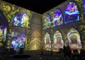 Upper Darby, Pennsylvania, U.S.A - November 28, 2021 - The large and spectacular projected display of Van Gogh arts