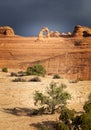 Upper Delicate Arch Viewpoint, Arches National Park, Utah, USA Royalty Free Stock Photo