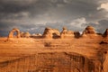 Upper Delicate Arch Viewpoint, Arches National Park, Utah, USA Royalty Free Stock Photo