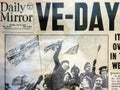 UPPER DICKER, EAST SUSSEX/ UK - JUNE 26: Old VE Day Edition News