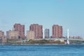 Upper East Side Skyline in New York City with Ward`s Island Bridge