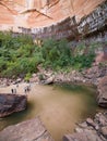 Upper Emerald Pool at Zion National Park Royalty Free Stock Photo