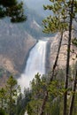 The Upper Falls in the Grand Canyon of the Yellowstone Royalty Free Stock Photo