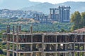 Upper floors of building under construction