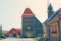 Horná brána, jediná zachovaná hradobná brána a Štúrova ulica v obci Modra, Slovensko