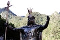Upper Half Inca Leader Statue Aguas Calientes Peru South America Royalty Free Stock Photo