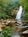Upper Helton Creek Falls in Georgia Royalty Free Stock Photo