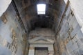 upper light in ancient Greco-Roman Temple of Garni