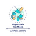Upper-limb prosthesis concept icon