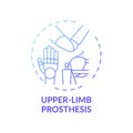 Upper-limb prosthesis concept icon