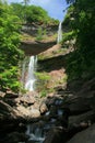 Upper and Lower Kaaterskill Falls Royalty Free Stock Photo