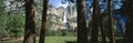 Upper and Lower Yosemite Falls in Spring, California Royalty Free Stock Photo