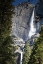 Upper and Lower Yosemite Falls Royalty Free Stock Photo