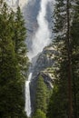 Upper and Lower Yosemite Falls Royalty Free Stock Photo