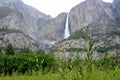 Upper and lower yosemite falls, Yosemite National Park Royalty Free Stock Photo