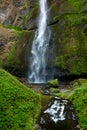 The upper Multnomah Falls, located in the Columbia River Gorge, Oregon, USA. Royalty Free Stock Photo