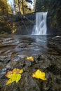 Upper North Falls in Autumn Royalty Free Stock Photo