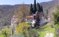 Upper Panagia Xenia monastery, Thessaly, Greece Royalty Free Stock Photo