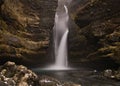 Upper part of the Gluggafoss waterfall in Iceland