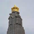 Upper part of Infantry memorial monument, Brussels, Belgium Royalty Free Stock Photo