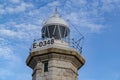 Upper part of the Punta Nati lighthouse in the north of Menorca