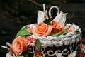 Traditional wedding cake Royalty Free Stock Photo