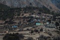 Upper Pisang mountain village, trekking Annapurna circuit