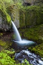 Upper ponytail falls in Columbia river gorge, Oregon Royalty Free Stock Photo