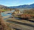 The Upper Reaches of the Waiau River, North Canterbury. Royalty Free Stock Photo